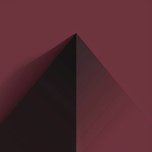 Deep maroon flat background with pyramid clipart
