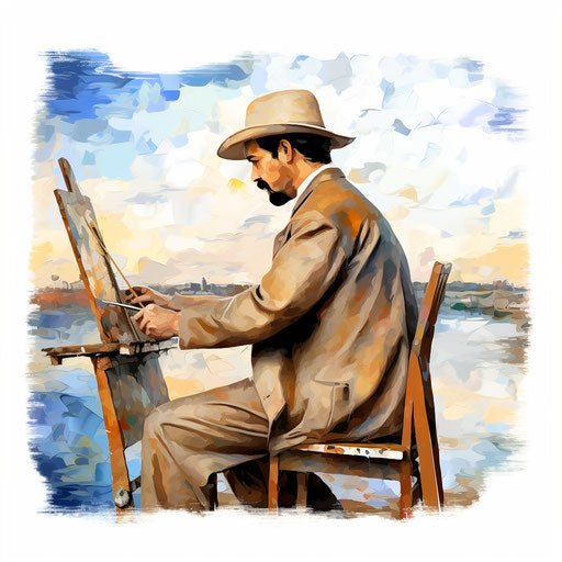 Succinct clipart in the style of Impressionistic Art