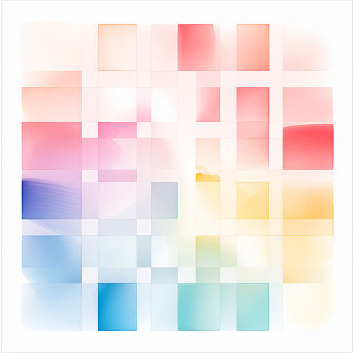 Square clipart in the style of Pastel Colors Art, on white background