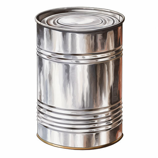 Tin art in the style of Oil painting on a white background