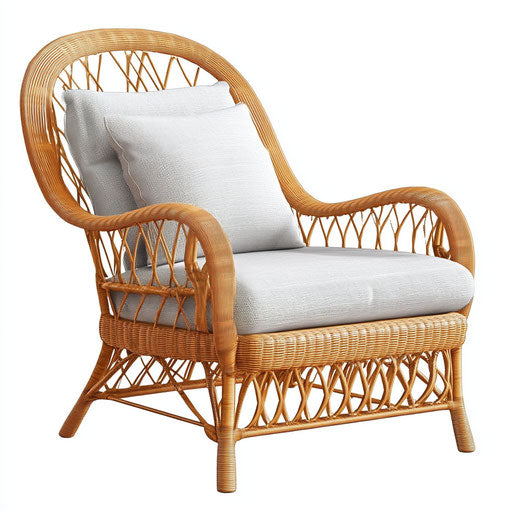 Realistic patio chair clipart, high resolution, isolated