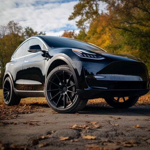 Wheel and tire upgrades for Tesla model Y