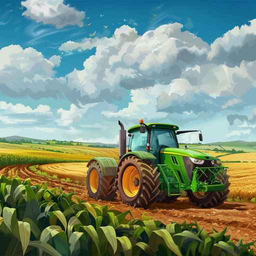 Realistic agriculture clipart on flat random background