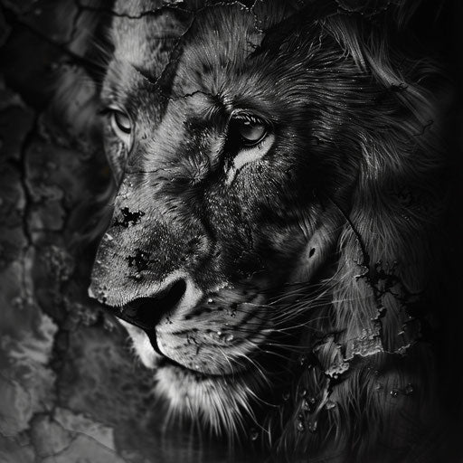 Lion tattoos for men with a dark fantasy twist