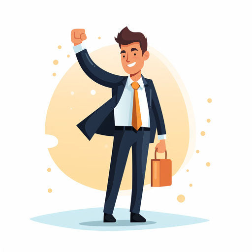 Well Done Minimalist Clipart on White Background