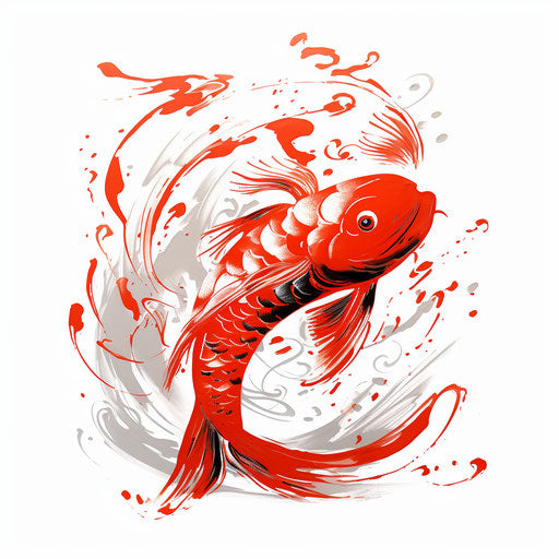 Koi Fish Tattoo Design Kit