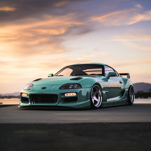 Classic Seafoam Green Car