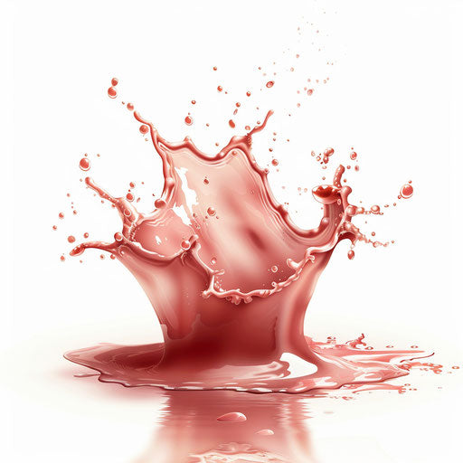 Photo realistic splash clipart on flat white background