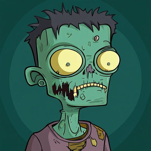 Avatar Halloween zombie cartoon green skin fall season