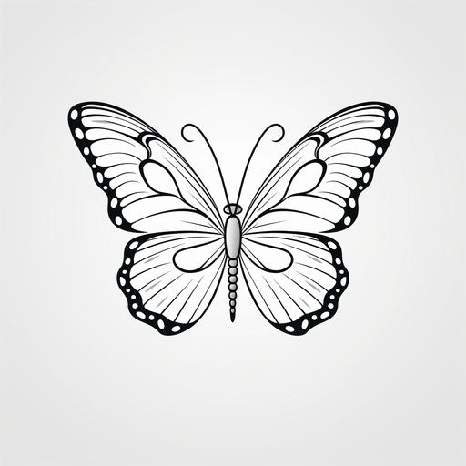 Simple butterfly in line work