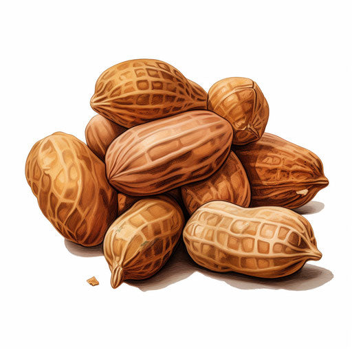 Peanut illustration in the style of Chiaroscuro Art