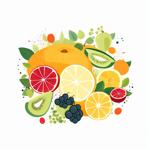 Healthy clipart in Minimalist style, on white background