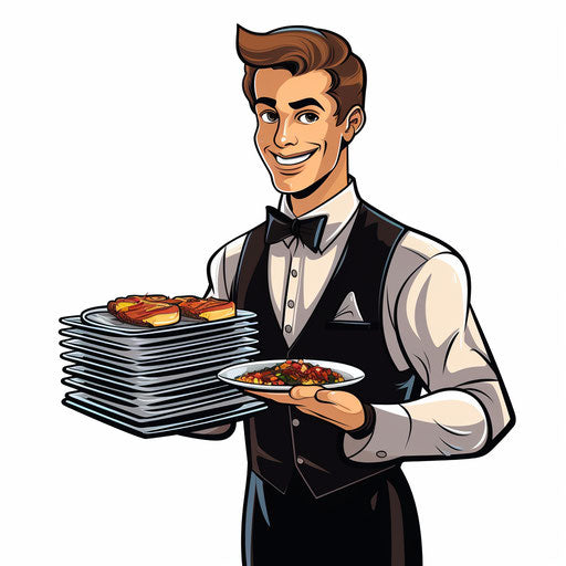Server clipart in the style of Chiaroscuro Art, on white background