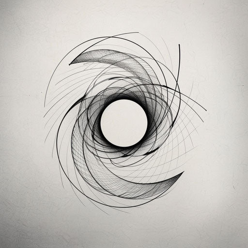 Minimalist geometric spiral
