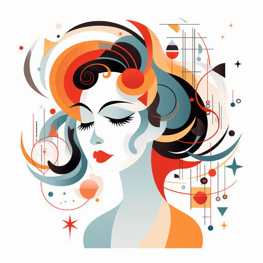 Minimalist clipart on white background