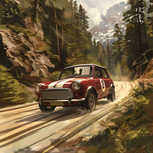 1980 Mini Cooper hill climb racer with roll cage