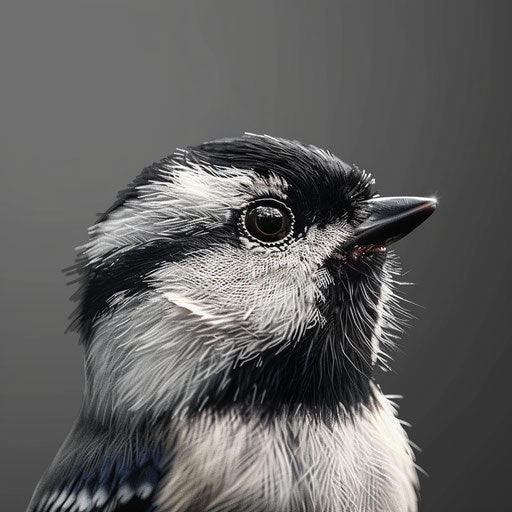 Chickadee with curious expression