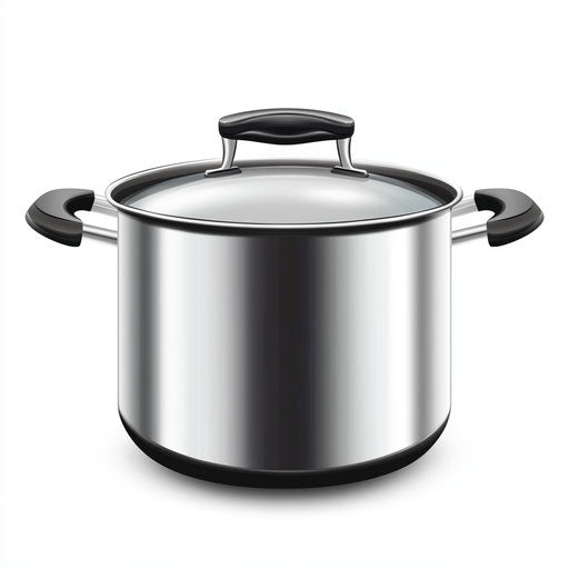 Realistic illustration of a cooking pot, high resolution, isolated