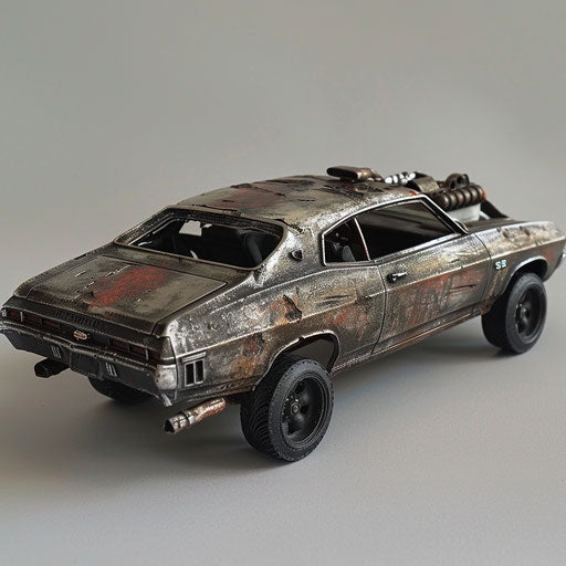 Armored 1969 Chevrolet Chevelle SS for post-apocalyptic world