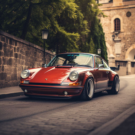 Classic porsche 911 carrera car
