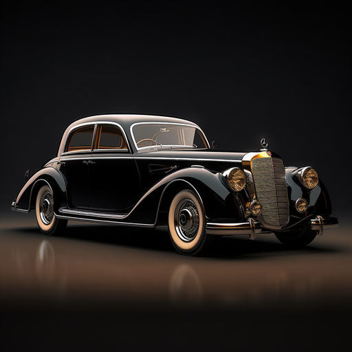 Side view of a classic Mercedes-Benz