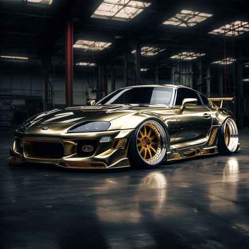 Lowrider car with hydraulics