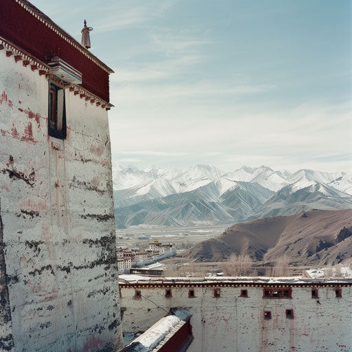 Potala Palace in Lxtang, Tibet, high resolution, realistic