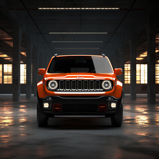 Front view of the classic jeep renegade