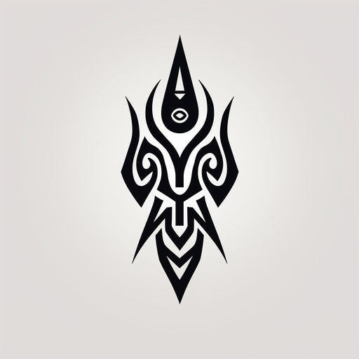 Tribal tattoo template, primitive simplicity