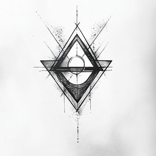 Flat tattoo sketch for sternum tattoo – women