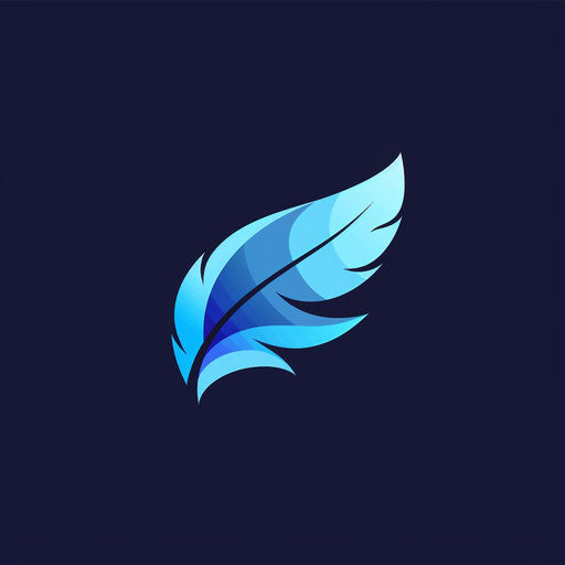 Light feather for company logo