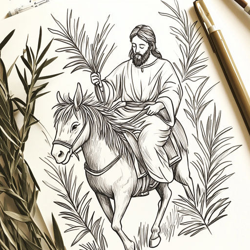 Fun Activities with Palm Sunday Coloring Page
