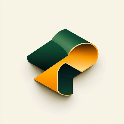 Elegant construction company logo with stylized blueprint and professional typography, in green and gold on cream background.