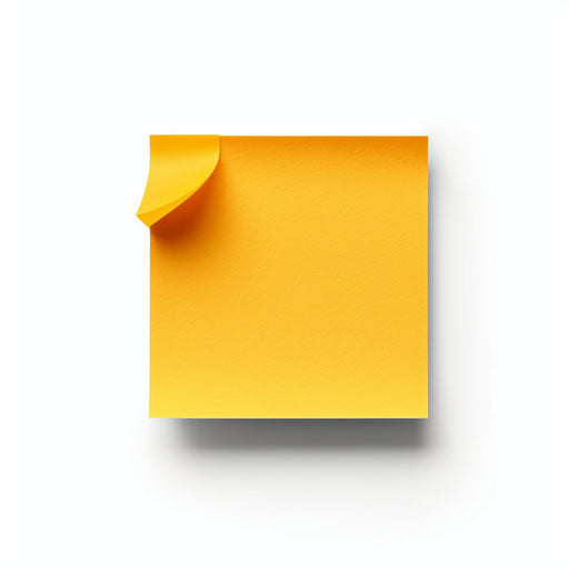 Sticky note icon in Minimalist style, on white background