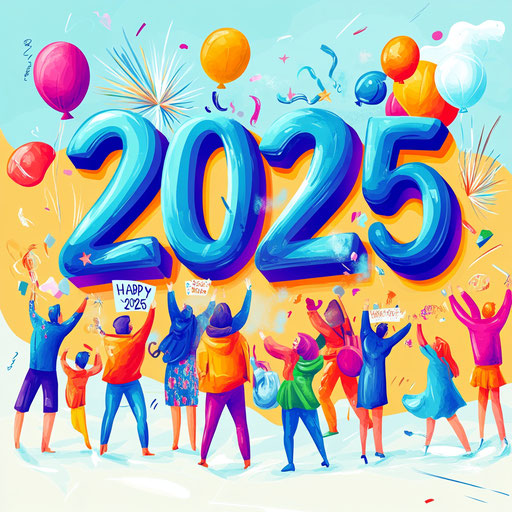 Festive Happy New Year 2025 Images Greeting Designs