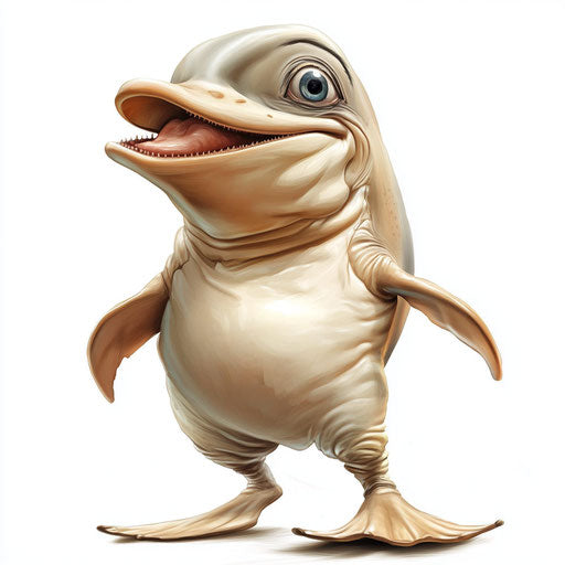 Versatile Dolphin Caricature Clipart Art Files for Professionals