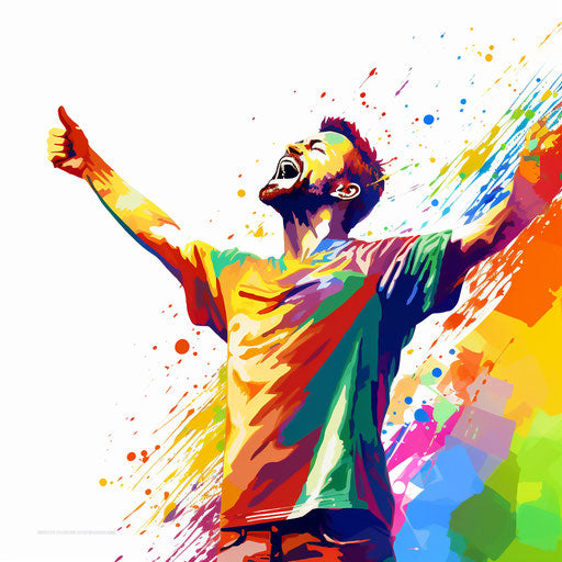 Pride clipart in the style of Impressionistic Art