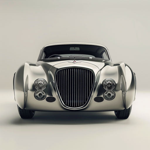 1954 Bentley R Type Continental reimagined with bold front grille and sleek silhouette