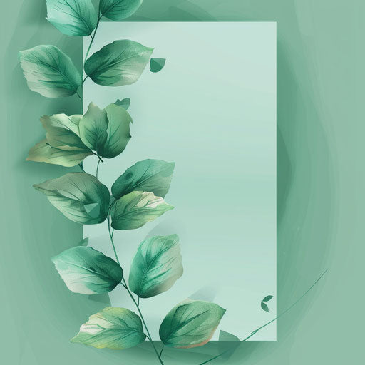 Realistic banner clipart on flat, serene aqua background