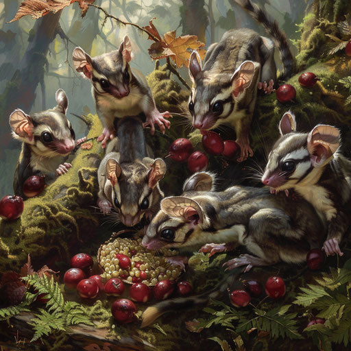Feast of forest fruits for flying squirrels