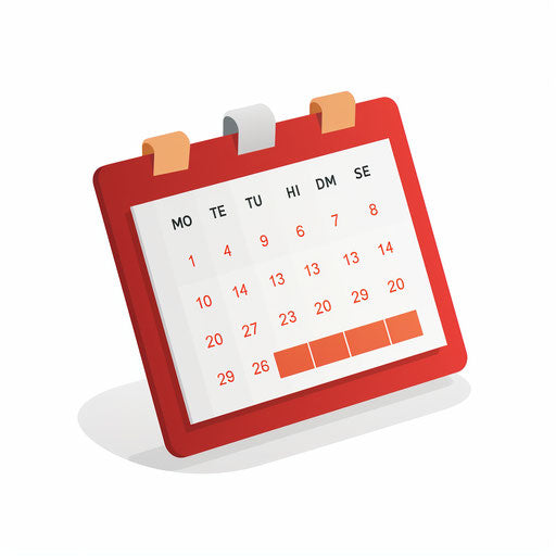 Minimalist reminder clipart on white background