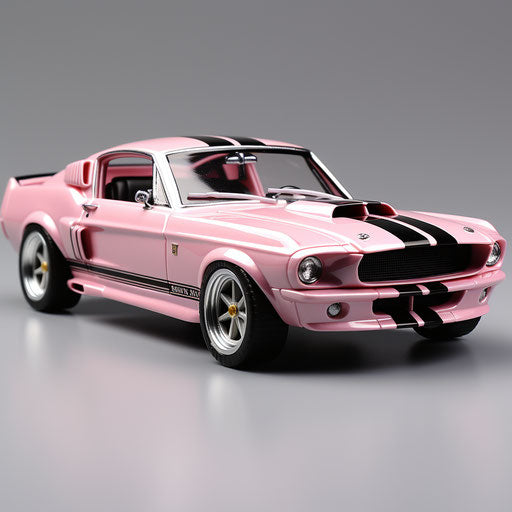 Classic Light Pink Metallic Ford Mustang GT Shelby