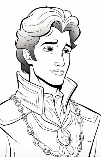Princess coloring sheets Disney prince coloring pages coloring pages, in the style of exquisite black and white engravings, magenta and bronze
