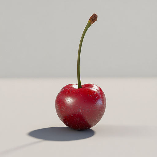 Realistic clipart of cherries, high resolution, isolated