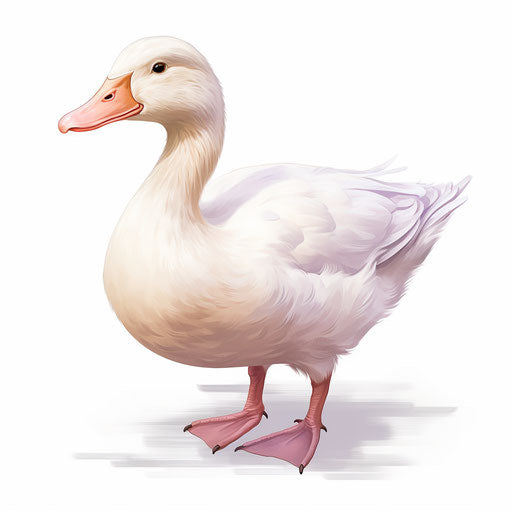 Duck drawing in the style of Pastel Colors Art