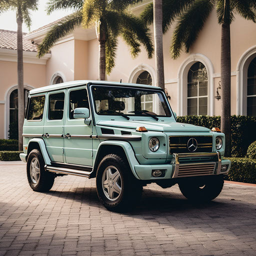 Classic Seafoam Green Mercedes-Benz G Wagon