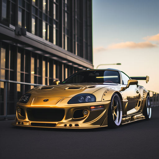 Toyota Supra classic gold