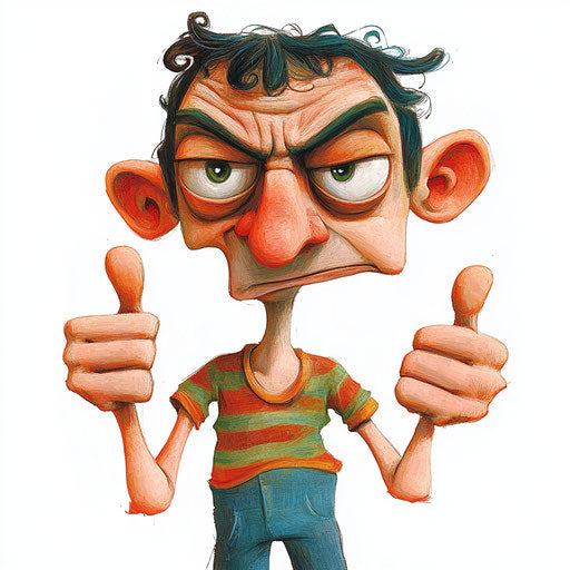 Multi-Format Adult Caricature Clipart Bundle for Creatives