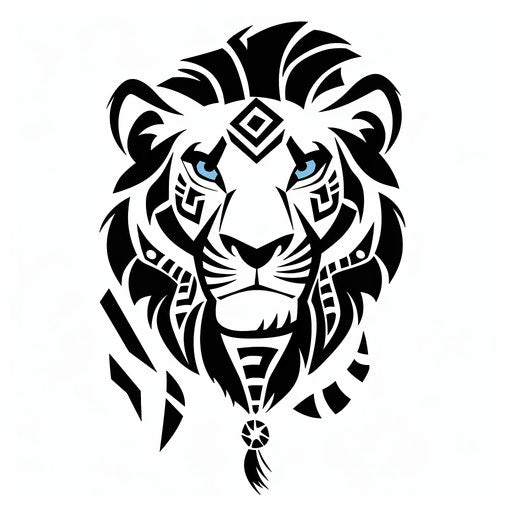 Stylish tattoo sketch of a hakuna matata symbol in a flat clipart style with trendy design