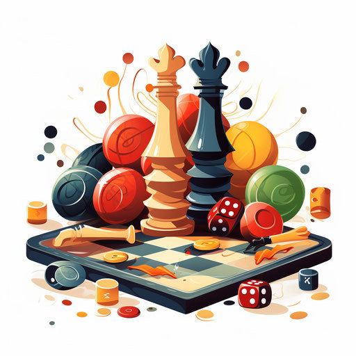 Board game illustration in the style of Chiaroscuro Art
